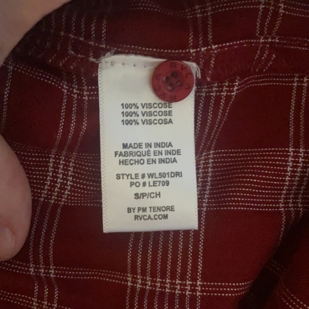 RVCA || NWT Drift Away Open-Back Button Up NWT - image 7